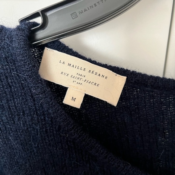 Sezane Gaspard Cardigan in navy size M - like new - Picture 2 of 3